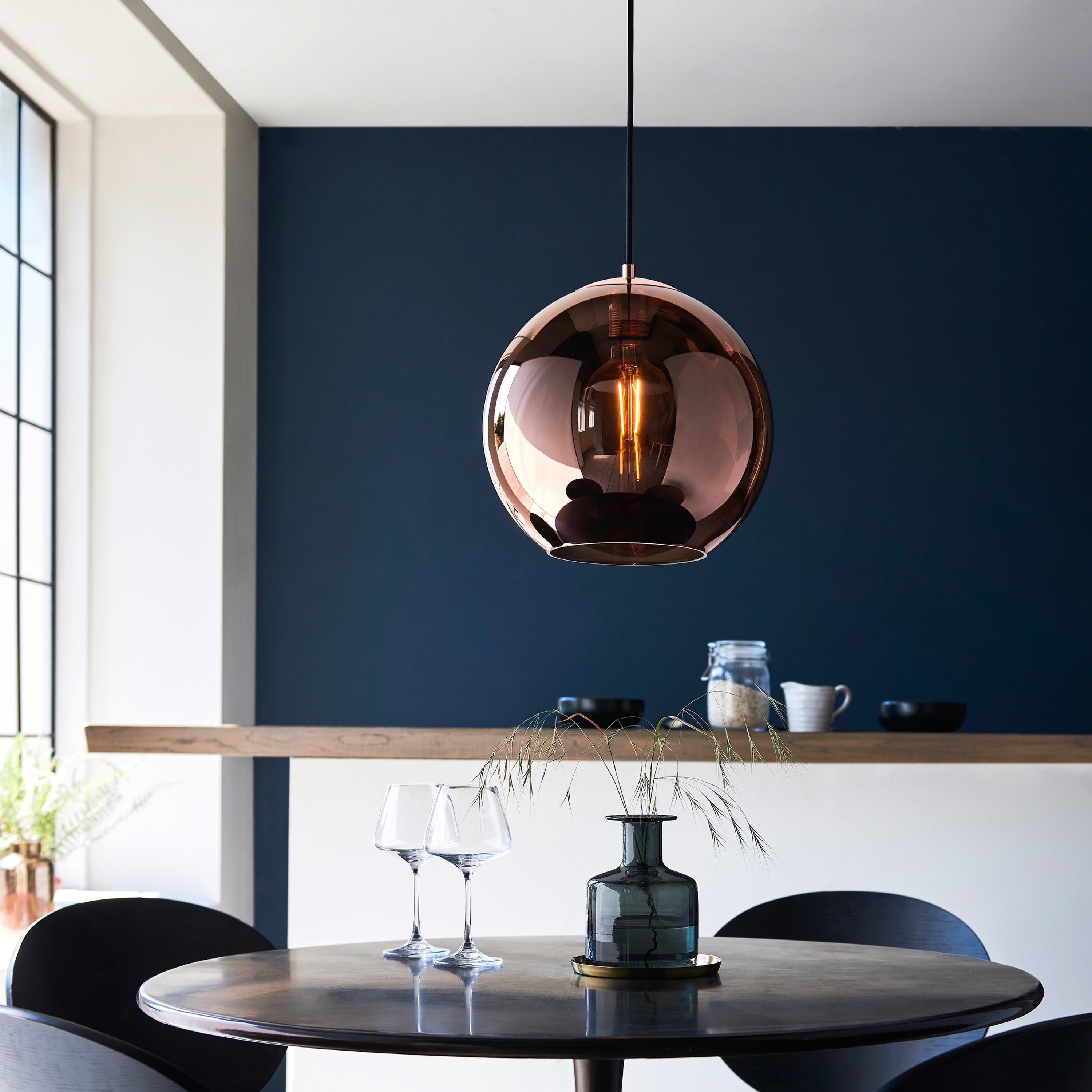 Belver Copper Dome Pendant Light